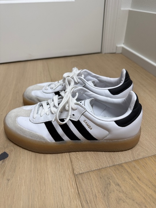 adidas Shoes - adidas Samba White Black with Gum Sole